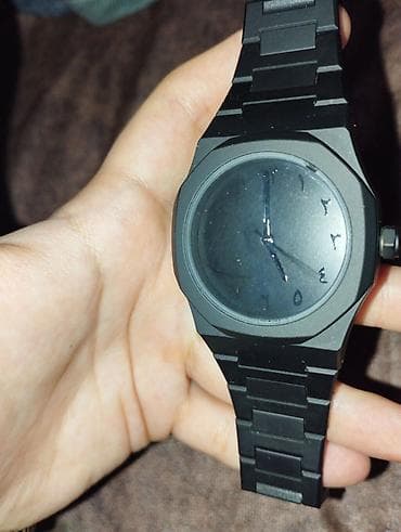 Наручные часы: Minimalist dizaynlı qara qol saatı - Tam qara mat korpus və metal — 1