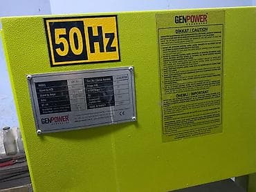 GENPOWER GNT 55 dizel generator Texniki göstəricilər (etiket