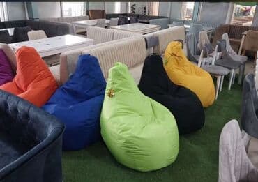 светлого голубой пуфик: Yeni, Pufik-kreslo, Parça, Kredit yoxdur, Pulsuz çatdırılma — 1