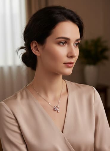 gumusun probu nece olur: 🌸 Материал: серебро 925 пробы 🩵 Дизайн: круглая подвеска «halo» с — 1