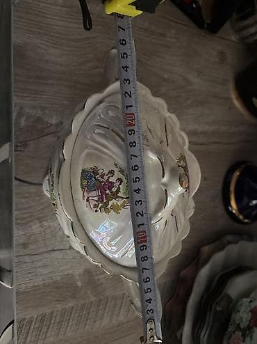 aksa generator: Qapaqlı porselen sos/qazan dəsti - Material: keyfiyyətli porselen - — 4