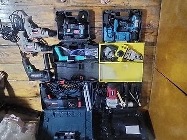 Peşəkar elektrik alətləri dəsti Müxtəlif işlər üçün bir araya