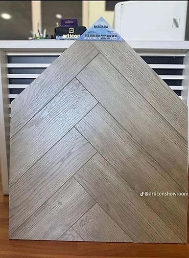 Keramika döşəmə plitəsi — Niagara kolleksiyası - Dizayn: Açıq-boz — 1