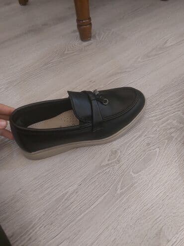 pandora qizil qolbaqlar: Qara lofer ayaqqabılar - Üst hissə: qara sintetik dəri, hamar və asan — 3