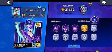 Brawl Stars hesabı – yüksək kuboklu və nadir məzmunlu - Ümumi kubok