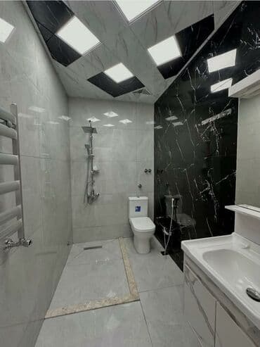 hamam otağı hamam kafelleri: Müasir üslubda təchiz edilmiş, ağ və qara mərmər naxışlı keramik — 1