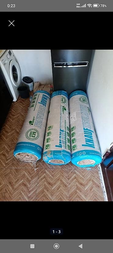 divar asilqani: KNAUF Insulation mineral yun izolyasiya rulonları - Brend: KNAUF — 1