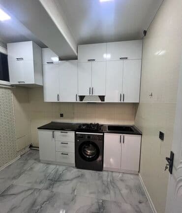 balaca metbex mebelleri: Mətbəx mebeli, laminat materialdan hazırlanmışdır. Dolablar yuxarı və — 3