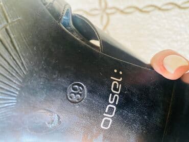 босоножки 27 размера: Размер: 39, цвет - Черный, Б/у — 4