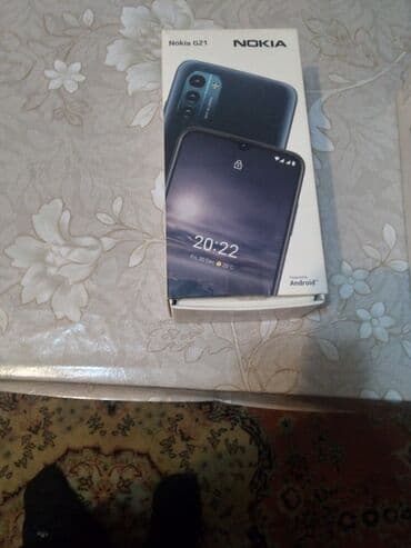 android manitor: Nokia G21, rəng - Boz, Barmaq izi — 1