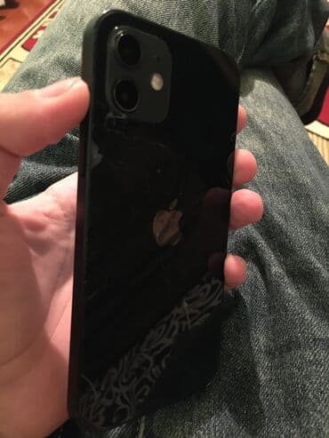 iphone se 4 qiyməti: IPhone 12, 64 GB, Black Titanium, Simsiz şarj, Face ID — 7