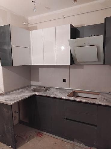 kitayski roza: Mətbəx mebeli – künc və düz planlı modellər - Dizayn: Müasir — 5