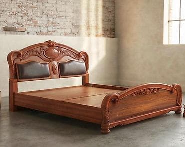 Çarpayılar: Klassik üslubda taxta çarpayı - Material: Təbii ağac (korpus və — 1