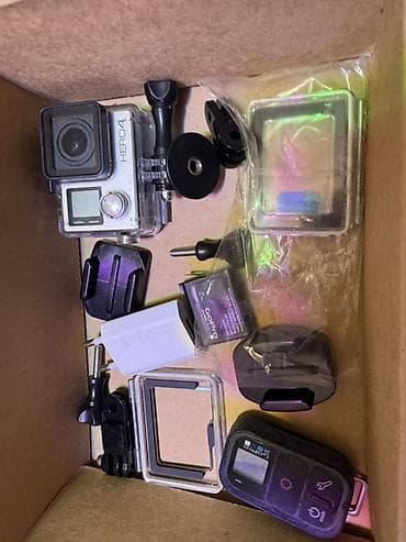 GoPro HERO4 Silver aksion kamerası dəsti Cemi 4 defe istifade olunub