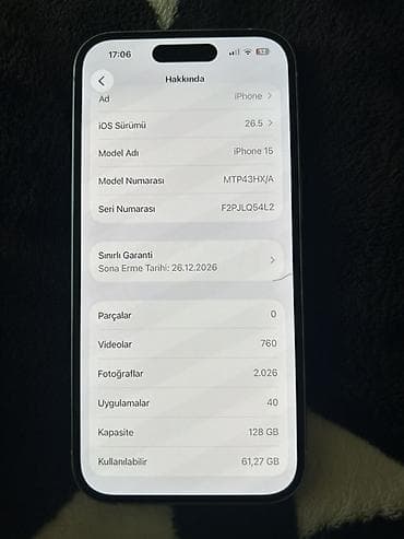 iphone pro max: IPhone 15, 128 GB, Ağ — 4