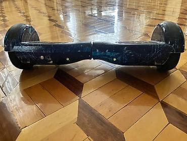 İdman və hobbi: Göydənmə mavisi rəngdə, mərmər naxışlı hoverboard. Modellər arasında — 2