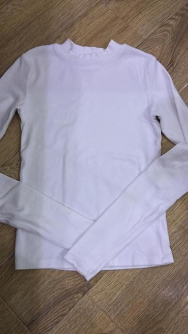 yun donlar instagram: Ağ rəngli uzunqollu qadın köynək – FB Sister, ölçü XXS - Model: sadə — 1