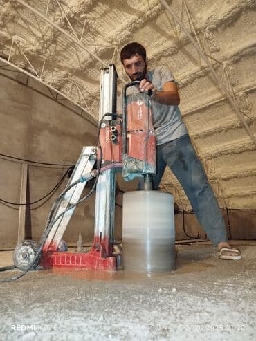 Организация мероприятий: Səssiz tozsuz səliqəli kəsim. Beton katlavan monolit kubik — 5
