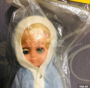 uşaq kuklası: ГДР Qedimi kukla.Almaniya istehsali.teze.Şirin üz ifadəsi və sarı — 2