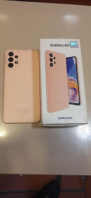 Elektronika: Samsung Galaxy A23, 128 GB, rəng - Bej, Barmaq izi — 4