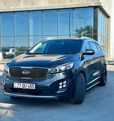 Kia Sorento SUV – qara rəng, şəhər və uzun məsafələr üçün güclü və