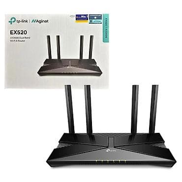 Modemlər və şəbəkə avadanlıqları: TP-Link Aginet EX520 Wi‑Fi 6 router 2 wifi diapozonlu (tepteze — 1