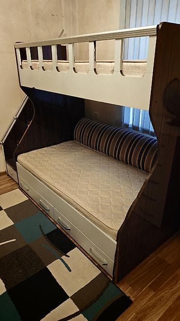 payalnik satisi: Oğlan və qız üçün, Çarpayı, Matras ilə, Siyirməli, MDF — 3