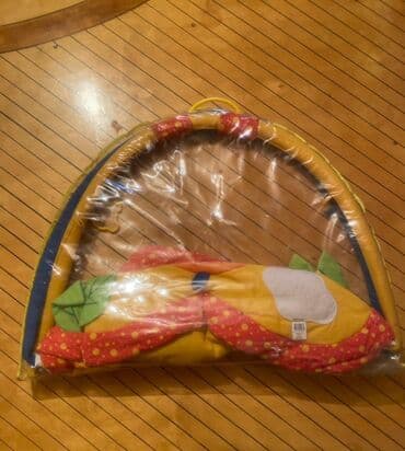 Rəngli körpə oyun xalçası və aktivlik mütəkkəsi - Körpələr üçün