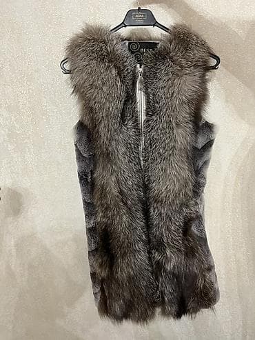 jılet: Xəz jiletka – “BEST Italian Designed fur” etiketli - Material: ön — 2