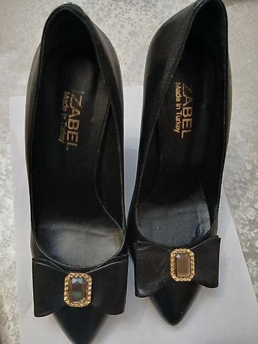 Tuflilər: IZABEL (Made in Turkey) qara qadın tuflisi - Model: platformalı künc — 1