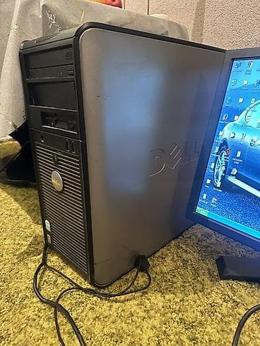 intel pentium: Dell OptiPlex 320 ofis kompüteri + monitor/klaviatura/siçan seti — 1