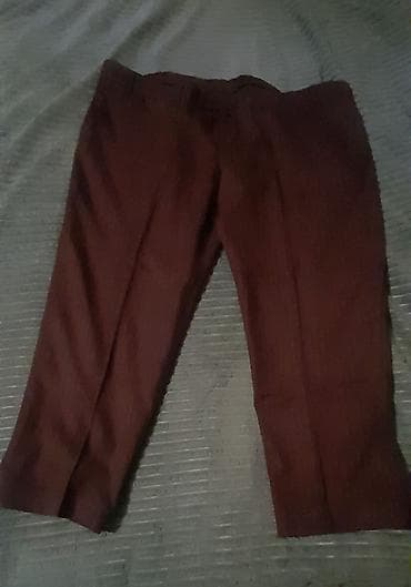 Kişi üçün klassik şalvar - Rəng: tünd qəhvəyi (bordoya çalan ton) -