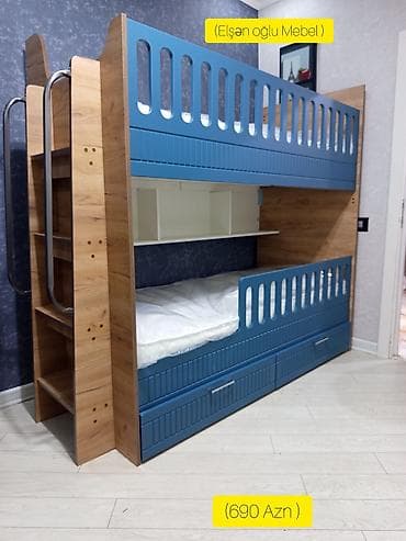 Oğlan və qız üçün, Yeni, Çarpayı, Matras ilə, Siyirməli, MDF