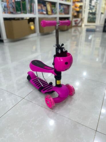 детские самокаты с родительской ручкой: Skuter oyuncaq gel təkər işıqlı ön təkərlər Diqqət çatdırılma bir gün — 2