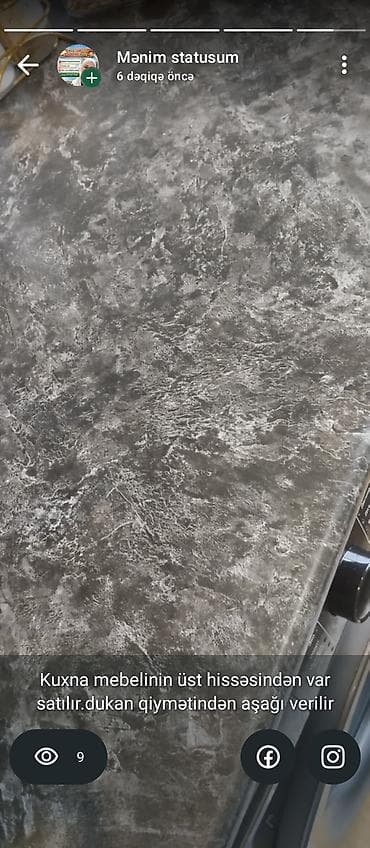 metbex mebilleri: Mətbəx mebeli üçün üst panel (stolüstü) - Material: yüksək davamlı — 1