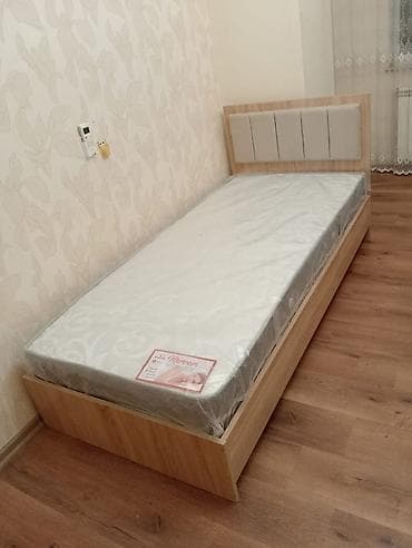 carpayı doşəyi: Təknəfərlik çarpayı, Bazalı, Matras ilə, Siyirməsiz — 2