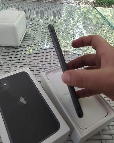 ipon: IPhone 11, 64 GB, Qara, Zəmanət, Face ID, Sənədlərlə — 3