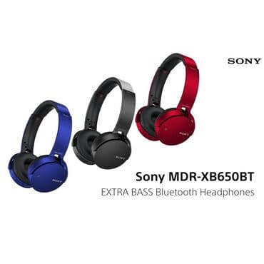ağ qulaq: Sony MDR-XB650BT Bluetooth Qulaqlığının yumşaq qulaq dəstək süngərləri — 1