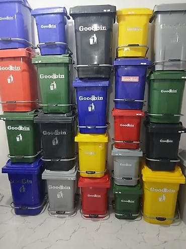 Plastik “Goodbin” tullantı qutuları - Təyinat: məişət, ofis, obyekt — 4