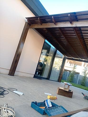 yaşıl hasar: Açıq hava üçün taxta pergola – terasa və həyət məkanı üçün hazır həll — 4