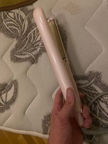 sac qırxan: SOKANY saç düzləndirici - Rəng: açıq çəhrayı, qızılı detal və akril — 4