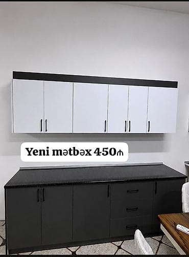 Mətbəx mebeli satılır 450₼. Ölçü 2.50. yenidir. Ünvan — 1
