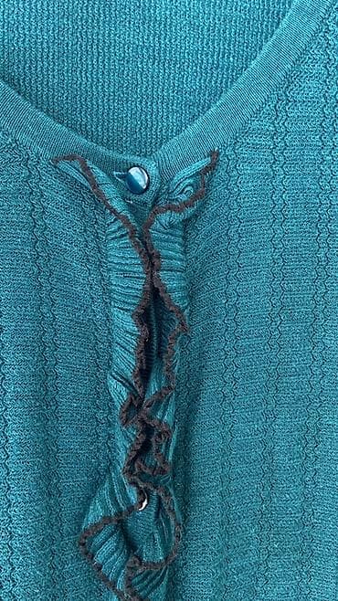 Верхняя одежда: King Louie qadın kardiqanı - Rəng: dərin firuzə/teal - Model — 3