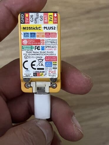 elektirik malları: M5 StickC Plus mini modul – Wi‑Fi funksiyalı, ekranlı mikro-kontroller — 6