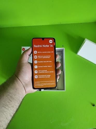 redmi 12t: Redmi Note 14, 128 GB, rəng - Qara, Barmaq izi — 3