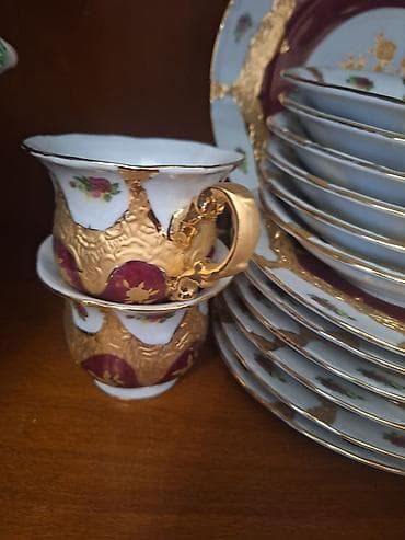 süd alıram: Çay dəsti, rəng - Ağ, Farfor — 6