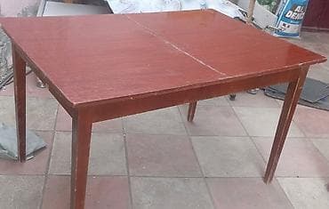 stolustu: Mətbəx masası, Açılmayan, Taxta, Dördbucaq masa — 2
