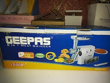 Ət çəkən maşınlar: Ət çəkən maşın Geepas, 1500 Vt, Yeni — 5