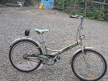 velo satisi: Start qatlanan velosiped - Rəng: açıq şampan/boz, yaşıl-qara detal və — 4