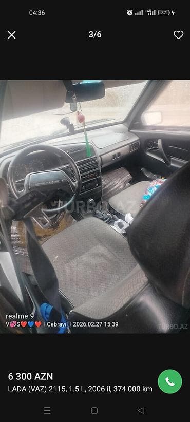 VAZ (LADA): VAZ (LADA) 2115 Samara: 1.5 l | 2006 il 374000 km Sedan — 2